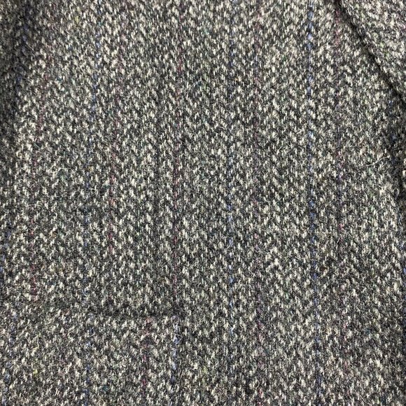 Vintage Harris Tweed Wool Blazer Sport Coat Men's 40 Gray - Picture 8 of 16